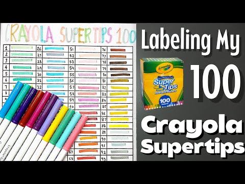 Indian trying Crayola Supertips  How to Organize and Label 100 Markers 