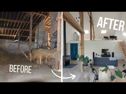 TIMELAPSE 2 Years renovation old farm / TIMELAPSE Renovation de corps de ferme