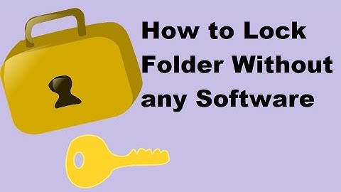 How to Lock Folder Without any Software