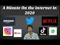 A Minute on the Internet in 2020 || Netflix || Amazon|| WhatsApp ||Spotify|| Instagram || YouTube ||