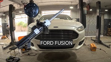 replacing front shock absorber - strut mount ... ford fusion 2013-2020 (torque specs)