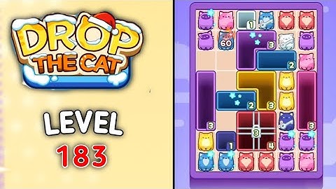 Drop the cat level 183 walkthrough solution gameplay
