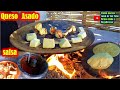 Queso ASADO con Salsa de AJO, un Almuerzo humilde de la Mixteca Oaxaca