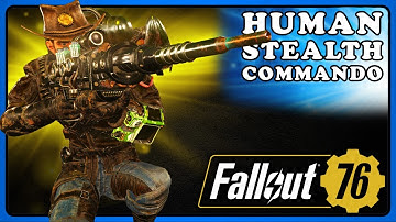 Fallout 76: Stealth Commando #1 DPS Human Build. META - Elders Mark, EPG Build.