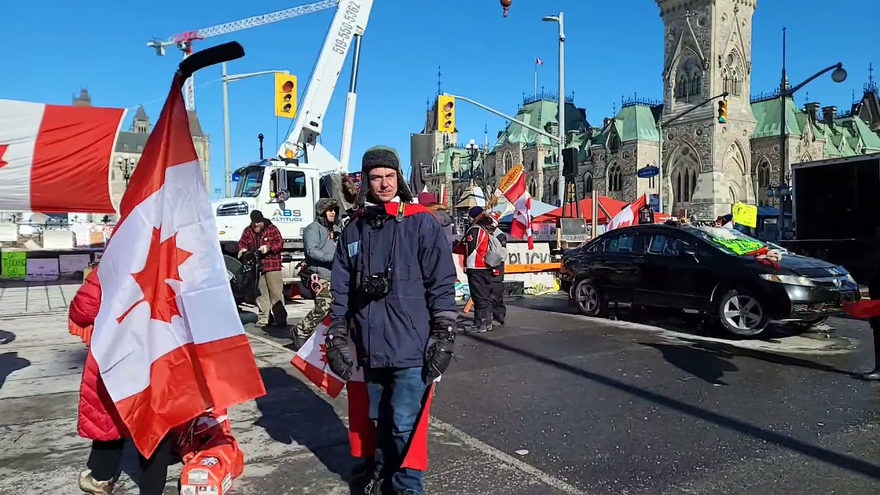 🔴LIVE Ottawa - RAW Footage: Freedom Convoy 2022 Day 18 - Parliament Hill - Monday Feb 14