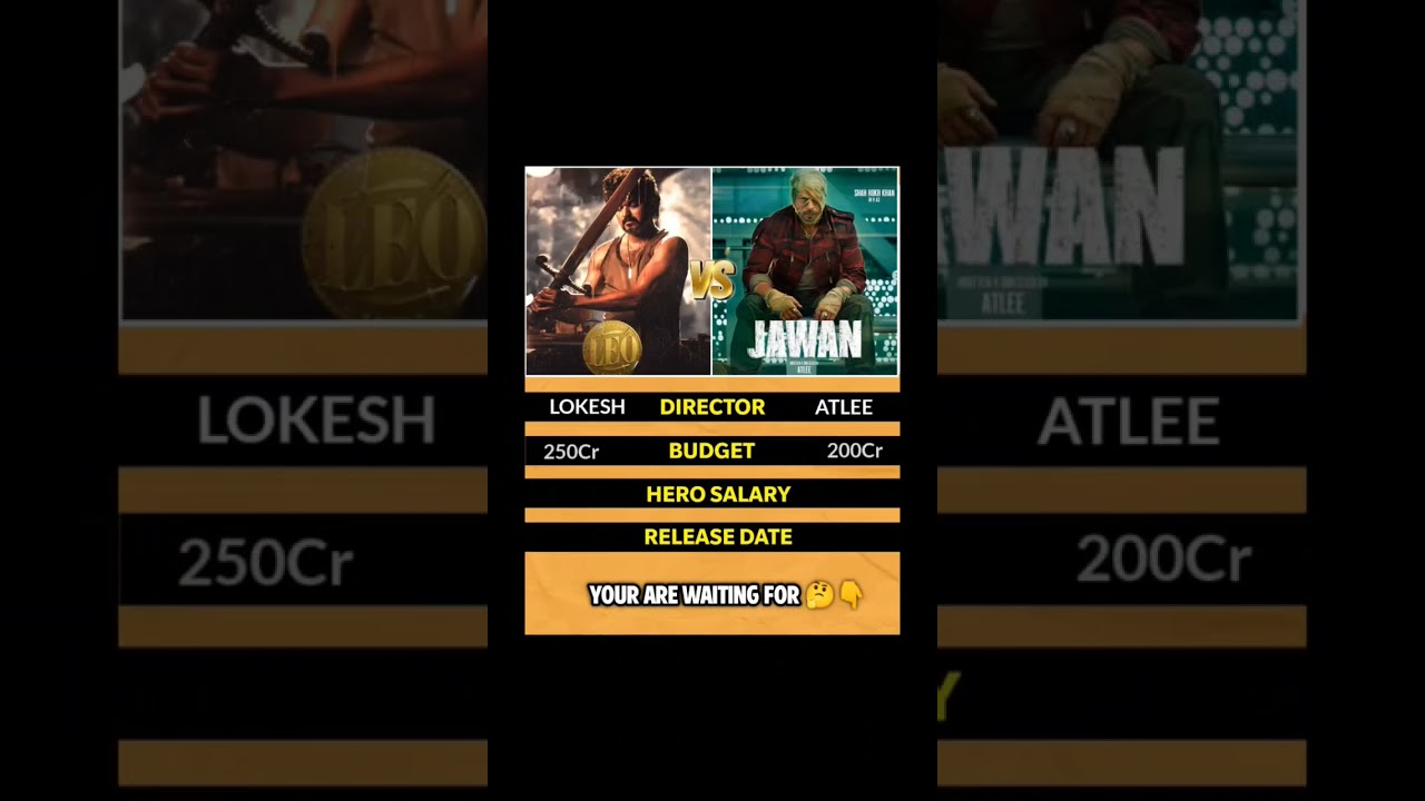 Leo vs Jawan movie comprises 