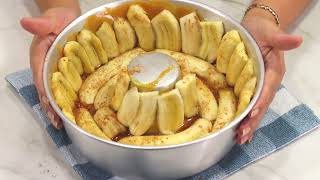 AGORA VOCÊ SÓ VAI QUERER BOLO DE BANANA ASSIM! BOLO DE BANANA CARAMELIZADA ASSIM VC AINDA NÃO COMEU