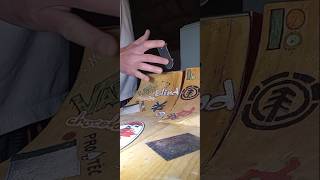 Hitting the DIY quarter pipe #fingerboard #teckdeck