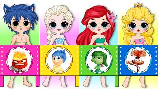 Disney Princess \& Friends Get NEW FASHION | 30 DIYs Paper Doll \& Craft