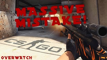 Looks Legit But Makes One MASSIVE MISTAKE! CSGO OVERWATCH