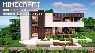 Minecraft: How To Build a Modern Survival House
