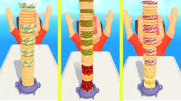 Burger Cannon | All Levels Gameplay Walkthrough (iOS & Android)