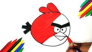 How to draw a cute angry bird/Learning video/Step by step/Soft Drawing screenshot 4