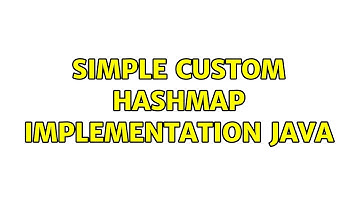 Simple custom HashMap implementation Java