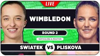 SWIATEK vs PLISKOVA • Wimbledon 2026 • LIVE Tennis Watchalong screenshot 1