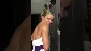 Felice Herrig Has an Embarrassing Moment on the Scales