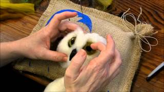How to Needle Felt an Eye: Sarafina Fiber Art Techniques