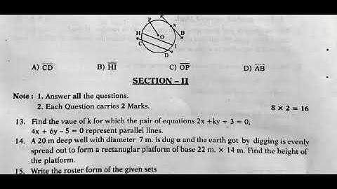 Ap 10th Class (Pre - Final) 🥳 Examinations (2023) Maths 💯 Real Question Paper Latest || 10th Leak 💯%