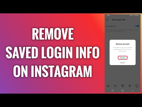 How To Remove Saved Login Info On Instagram