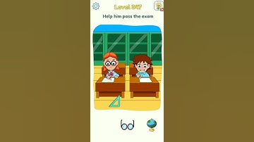 Dop 3 Help him pass the exam🙅🏻🌍 Level 347 Displace one part Kids game #shorts #game #dop3