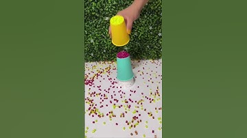Reverse Video Five-tier Tower of Beads ASMR (Oddly Satisfying) #asmr #reverse #oddlysatisfying