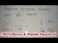 Bentuk pecahan desimal dari 120 adalah pecahan desimal dari 1 per 20