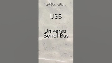 USB   Universal Serial Bus