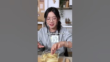 Lau nước mắt đi để làm chuối sấy bằng nồi chiên không dầu