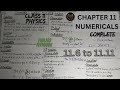 Numericals chapter 11 class 11 physics | 11.6 to 11.11 | math physics hub