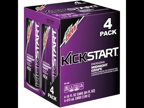 Mountain Dew's Kickstart Midnight Grape flavor Review