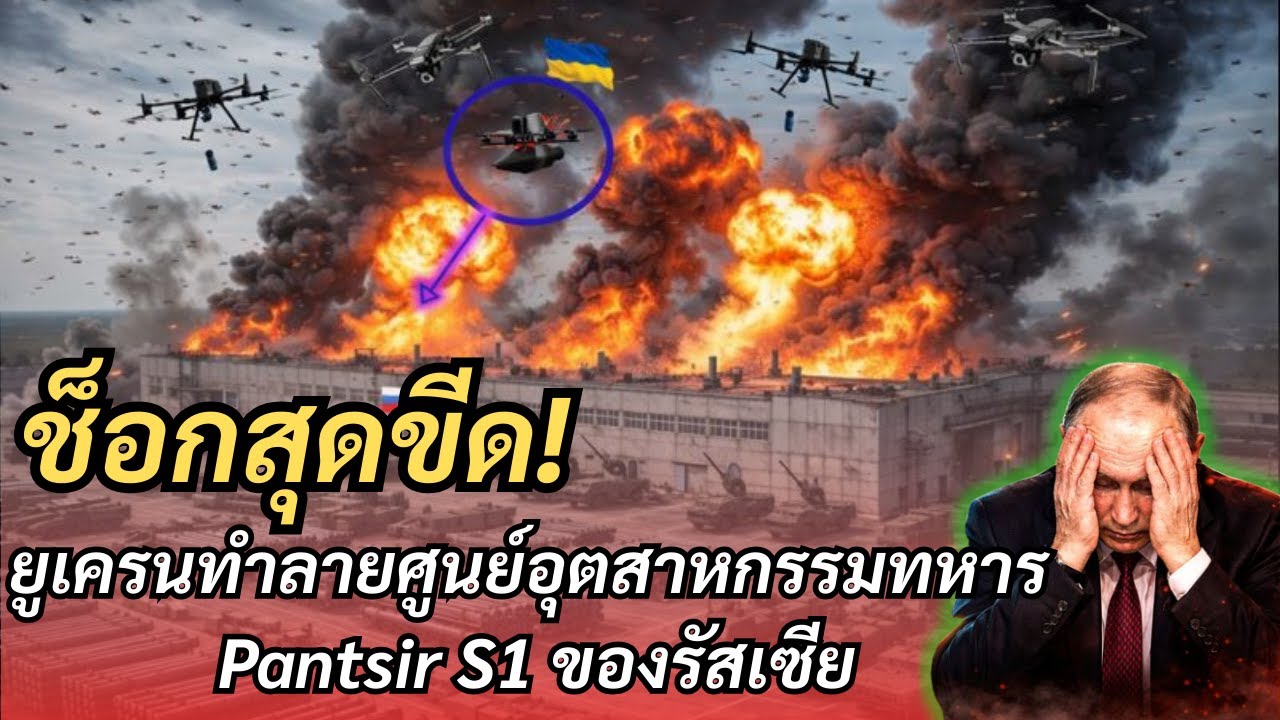 🔥 ช็อกสุดขีด! ยูเครนทำลายศูนย์อุตสาหกรรมทหาร Pantsir S1 ของรัสเซีย