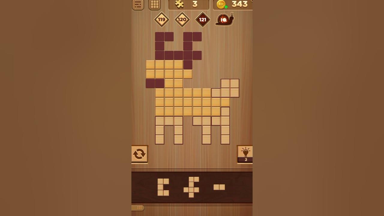 Wood block puzzle level 121 gamepuzzle shortvideo youtube