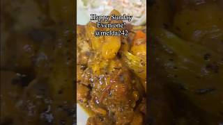 Happy Sunday Curry Chicken, White Rice, Coleslaw Cake