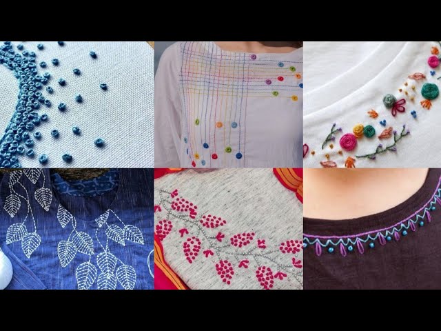 Most Beautiful Stylish And Outstanding Thread Work Flowers Embroidery Kurti  Design - YouTube