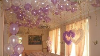 украшение банкетного зала шарами на свадьбу Алматы