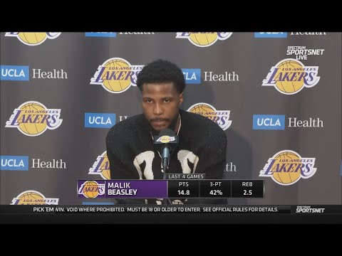 Malik Beasley Postgame Interview | Los Angeles Lakers dominate Golden State Warriors 124-111