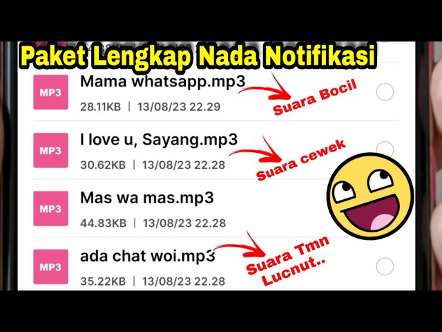 Nada notifikasi lucu paling di cari | 20 nada notifikasi lucu dan keren class=