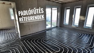 Padlófűtés rétegrendek, estrich #24 / How to Underfloor Heating System