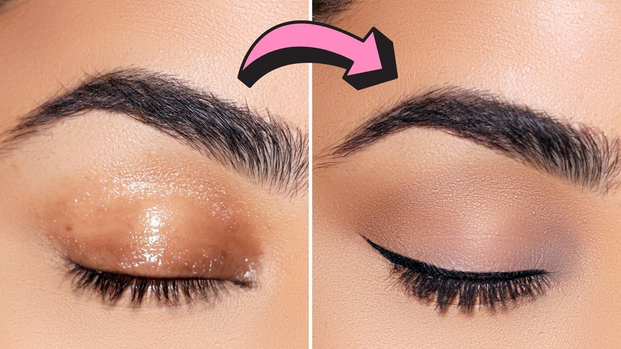 OILY EYELIDS - Lasting Makeup Tips & -