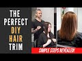 Trim Long Hair At Home // STYLIST SECRETS MADE SIMPLE! Works for any length past the shoulders!