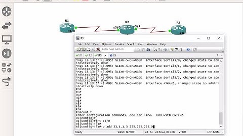 How to enable Rip routing protocol with using GNS3