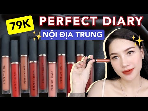 ❤️REVIEW❤️ SON KEM LÌ NỘI ĐỊA TRUNG PERFECT DIARY GIÁ RẺ CHỈ 79K | Chất lượng khó tin ❗️