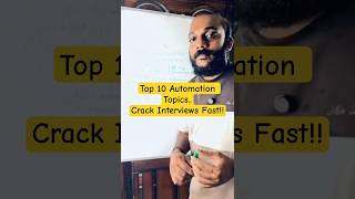 Top 10 Automation Interview Topics 🔥 | 2–15 Yrs Experience | Crack SDET Interviews