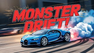 Pro Driver Makes Bugatti Drift Like A Monster