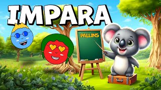 Impara con i Pallins | Forme, Colori, Animali, Numeri, Frutta | Cartoni per Bambini