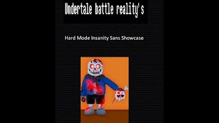 Hard Mode Insanity Sans gamepass showcase |Undertale battle reality’s