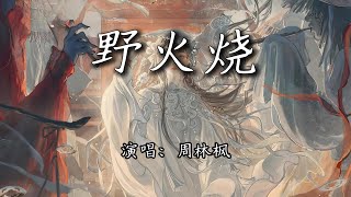 周林枫 - 野火烧『她还绣着红花,盼着他能够回家。』【4K | 动态歌词MV】
