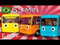 As Rodas do Ônibus | E muitas mais Canções de Ninar | Compilação com 53 minutos da LittleBabyBum!