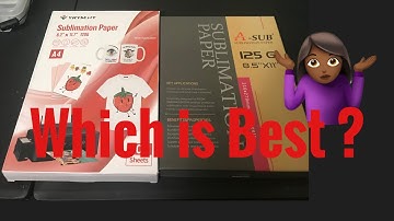 Unboxing YRYMHT sublimation review + comparing cheaper Sublimation paper with A-Sub