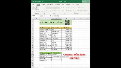 Sử dụng hàm Sumif các bạn nên thử #tinhocvanphong #excel #daotaotinhoc #word